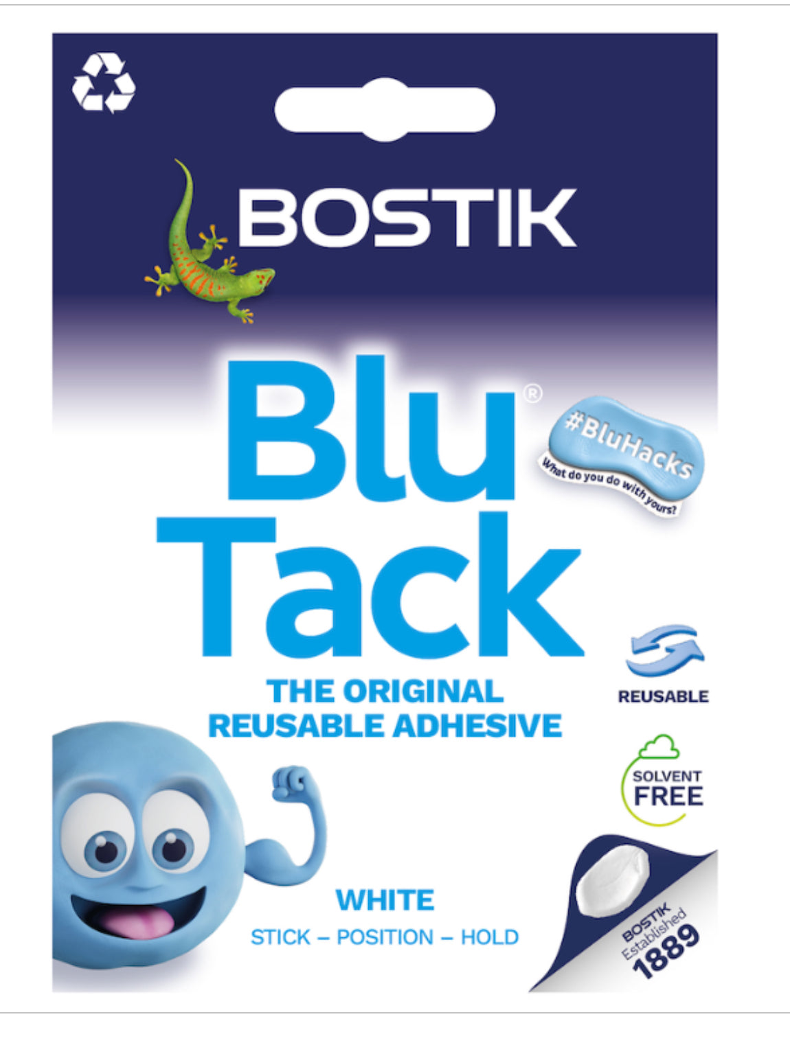 BLU TACK HANDY WALLET WHITE