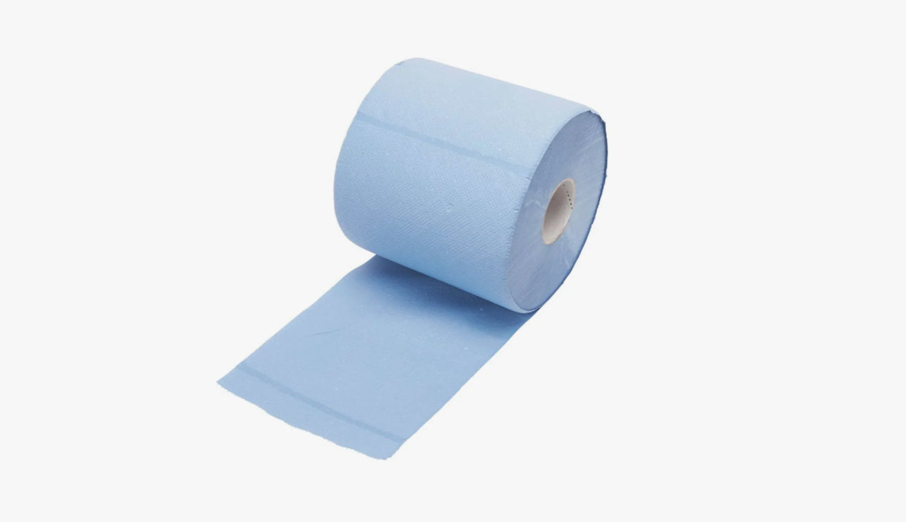ESSENTIALS PAPER ROLL BLUE 2 ply pack of 6