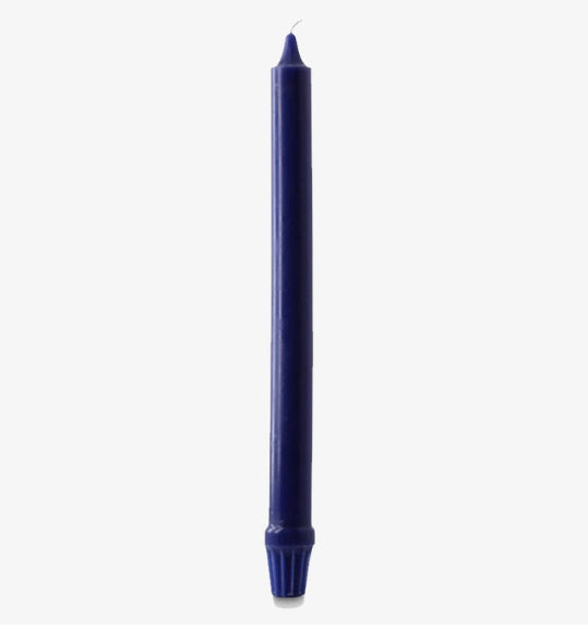 12″ Royal Fluted Candles, Midnight Blue – Pack of 12