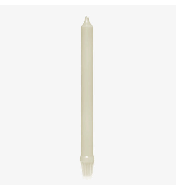 12″ Royal Fluted Candles, Ivory – Pack of 12