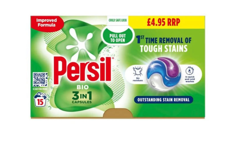 Persil Bio Capsules 15w PM£4.95