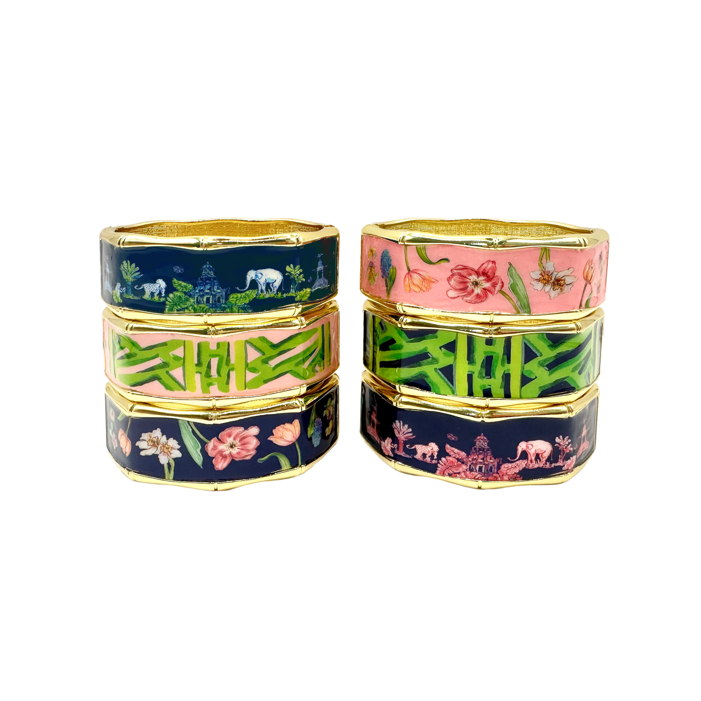 Grey Hall Bracelet - Pagoda: Pink