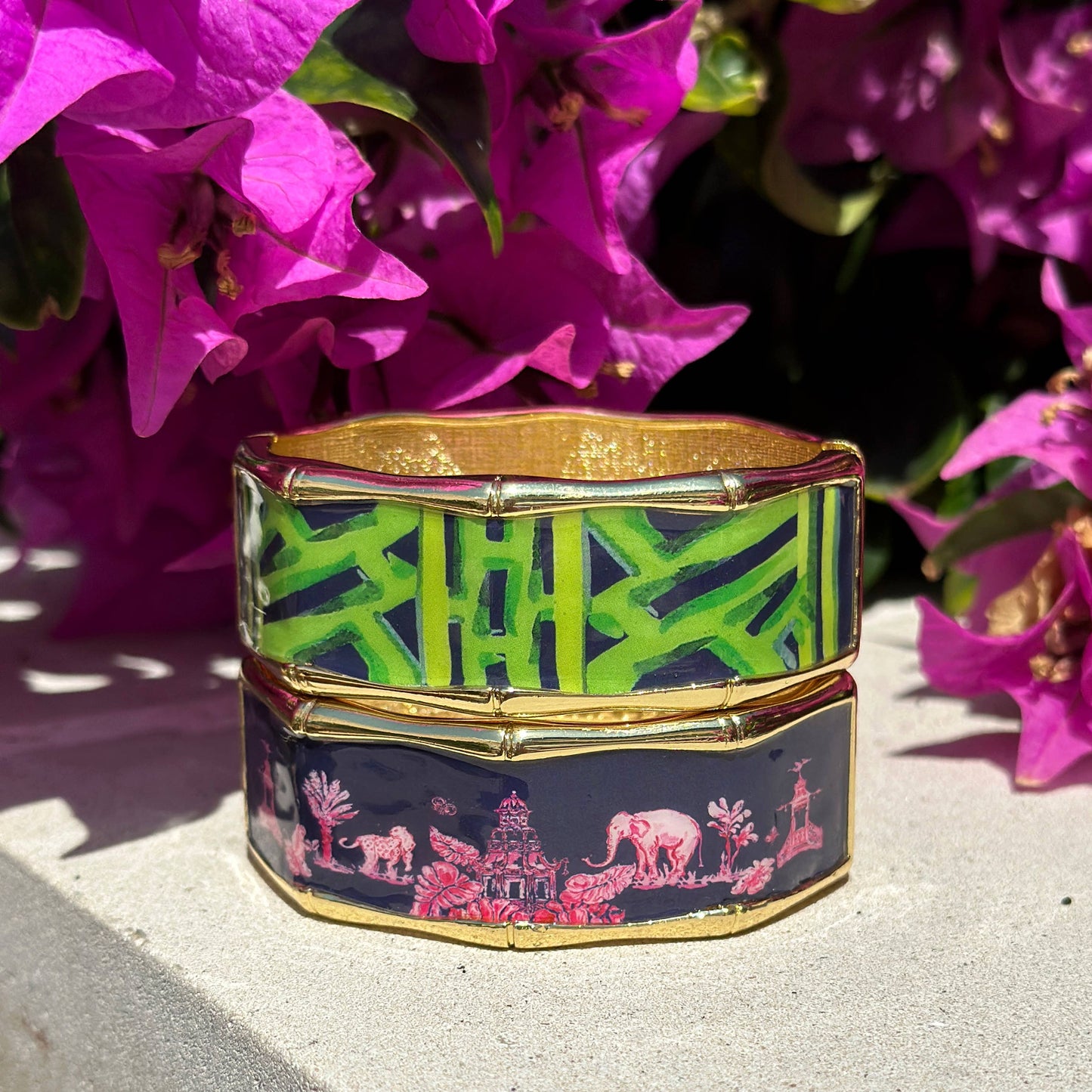 Grey Hall Bracelet - Pagoda: Pink
