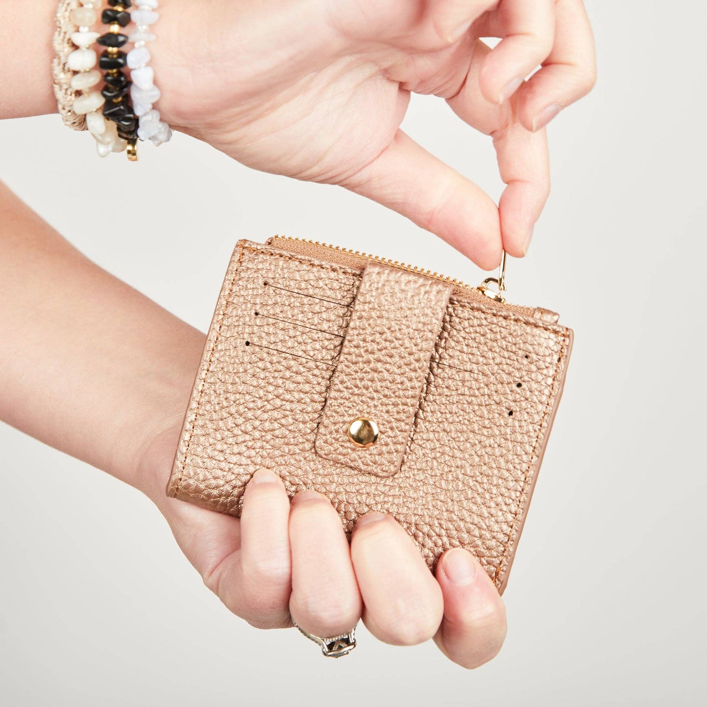Pearl Duo Purse: Rose Gold