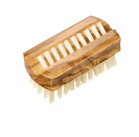 Travel Nail Brush Oiled Olive Wood