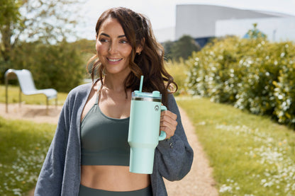 Restore Roomy Stainless Steel XL Hydration Mug 1L: Grey