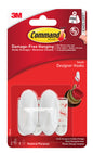 COMMAND DESIGNER SMALL HOOKS 450G 2PK