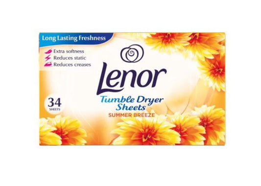 Lenor Tumble Dryer Sheets Summer 34's