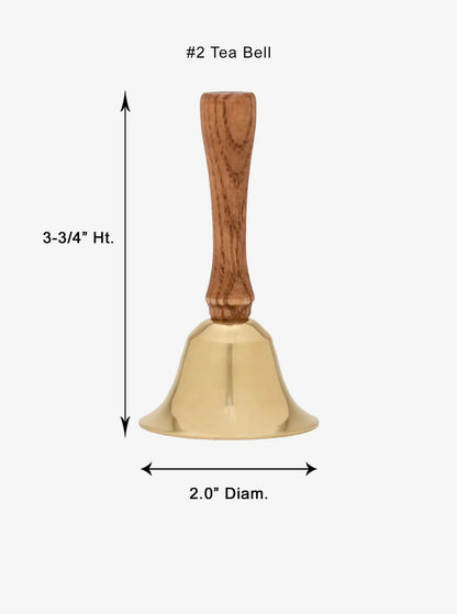 Brass Tea Bells - oak