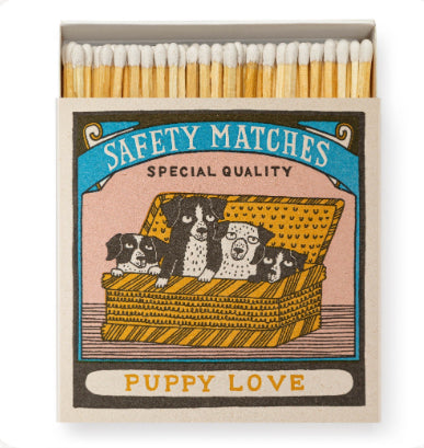 Puppy Love | Square Matchboxes
