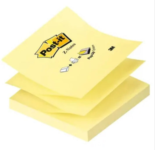 Post-it® Yellow Notes 76mm x 76mm 100 Sheets ,5 Pads Plus 1 Free
