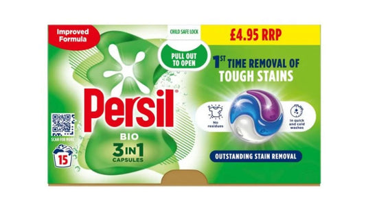 Persil Bio Capsules 15w PM£4.95