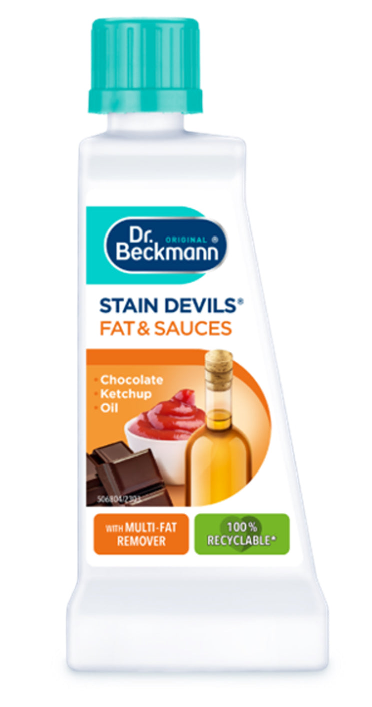 DR BECKMANN STAIN DEVILS FAT & SAUCES (COOKING OIL, PIZZA, CURRY) 50ML