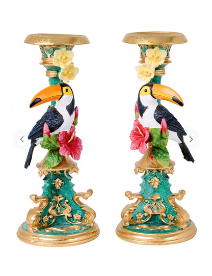 Pair Of Toucan-Candle Holder