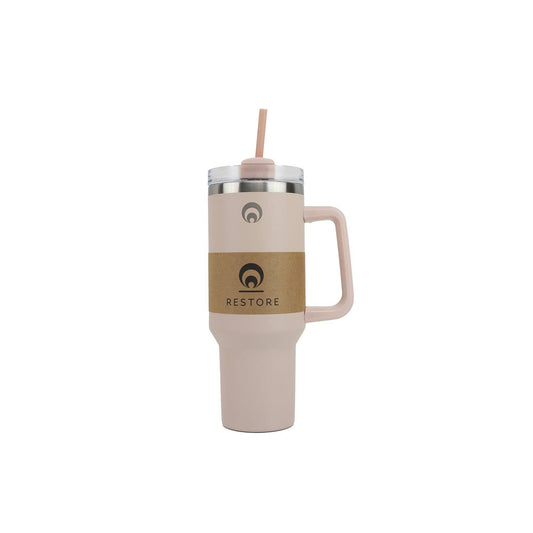 Restore Roomy Stainless Steel XL Hydration Mug 1L: Taupe
