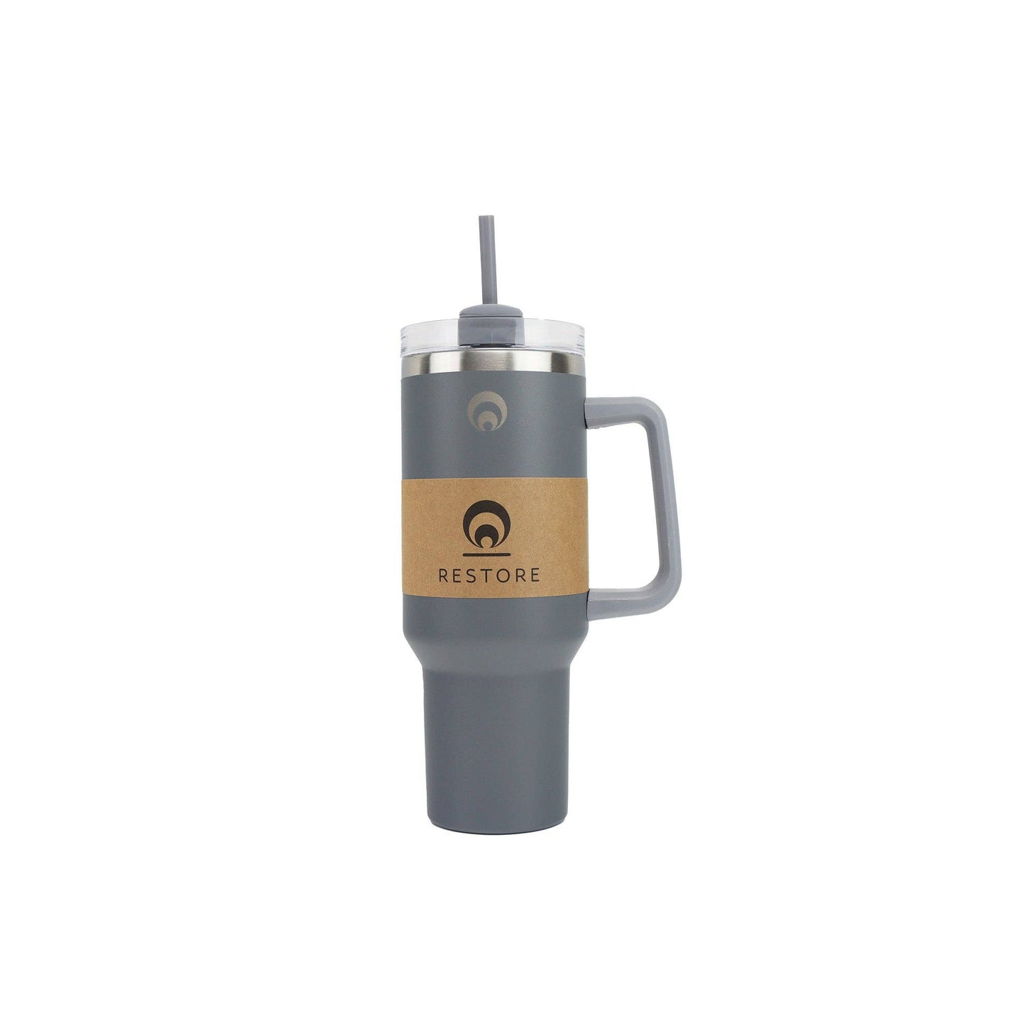 Restore Roomy Stainless Steel XL Hydration Mug 1L: Taupe