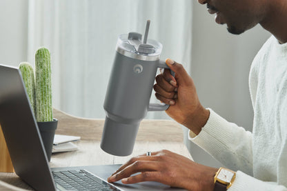 Restore Roomy Stainless Steel XL Hydration Mug 1L: Navy